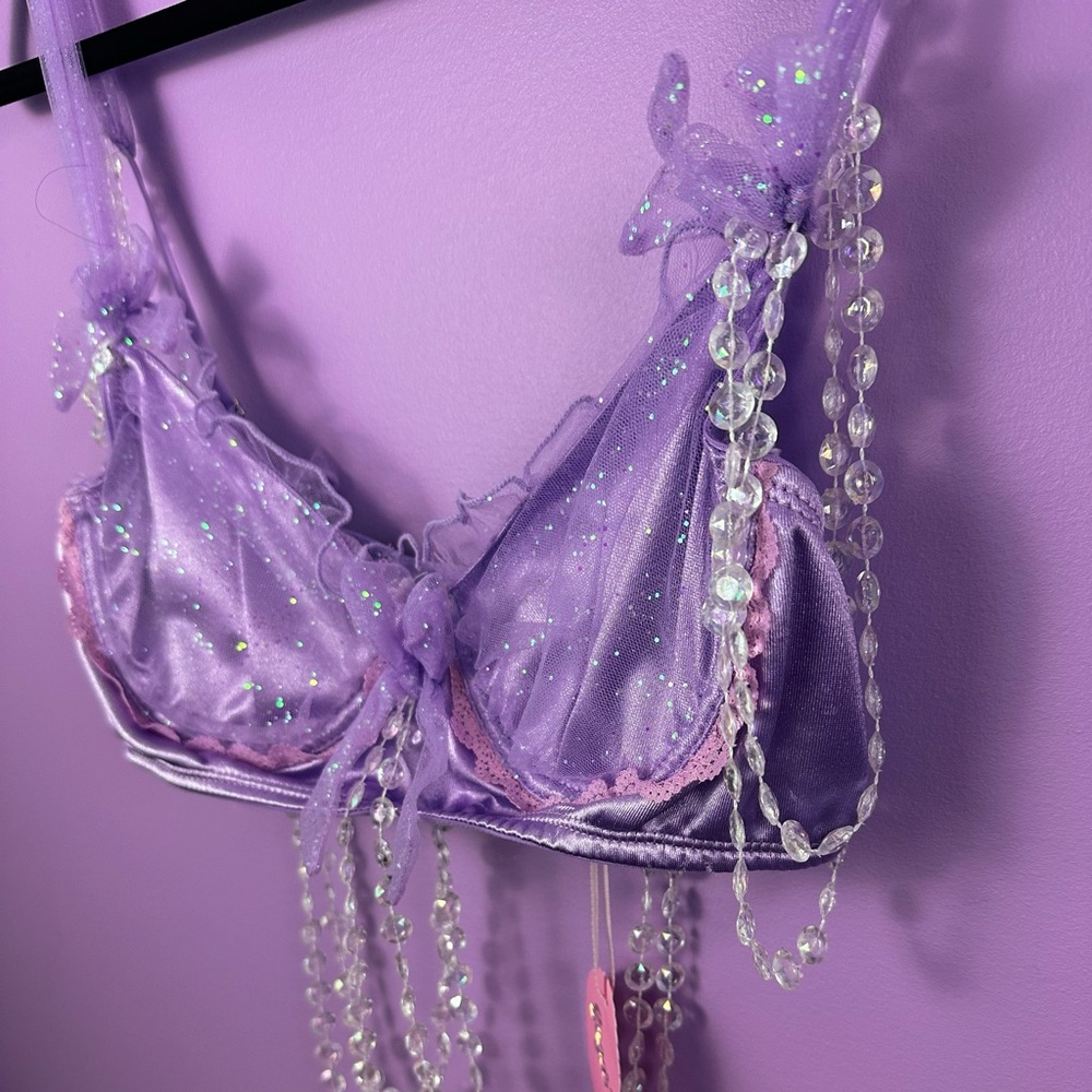 sugar thrillz enchanted evening beaded bra